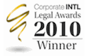corporate international legal award winner of 2010