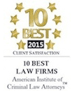 top ten PA criminal defense