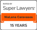 15-Years Award Rated by Super Lawyers | Law Office of NiaLena Caravasos 15-Years Award Rated by Super Lawyers
