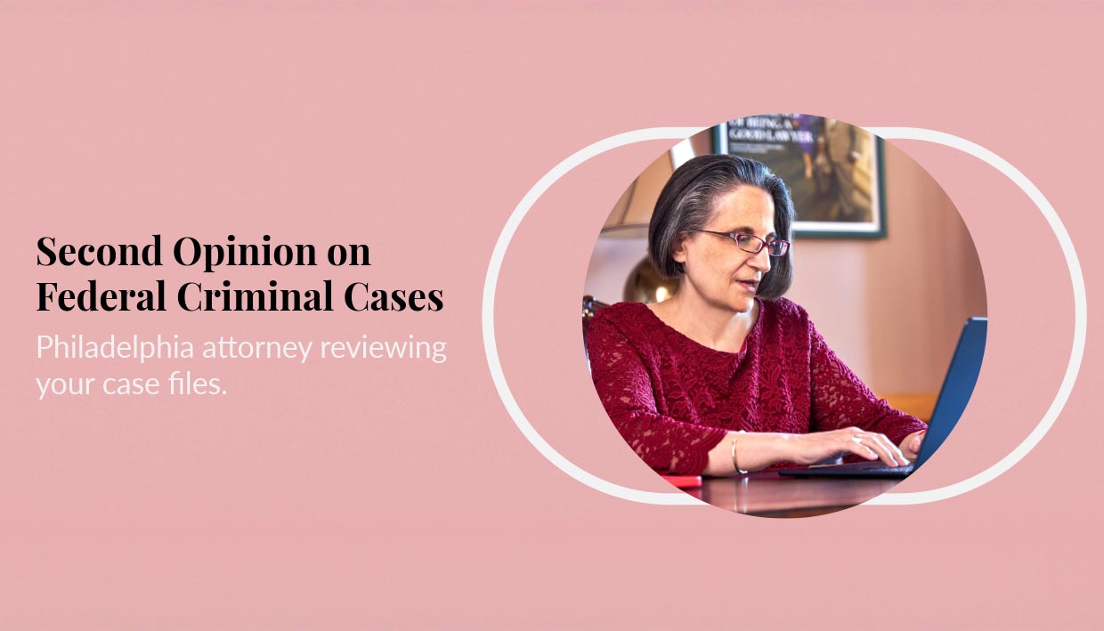 Philadelphia Federal Criminal Second Opinions Attorney Review | Law Office of NiaLena Caravasos Attorney reviewing federal criminal case files for a second opinion in Philadelphia.